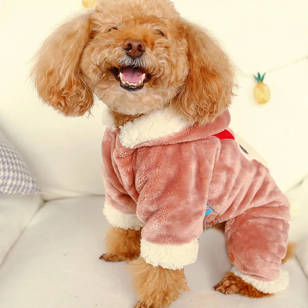 Новые Pet четвероногих Утепленная одежда модные шерстяные пуловеры с принтом pet толстовки для маленьких собак для средних и больших собак Рождество Одежда для собак
