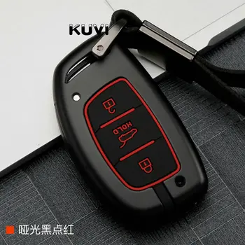 

Zinc Alloy+Silicone Car Remote Smart Key Case Fob Cover For Hyundai i10 i20 i30 HB20 IX25 IX35 IX45 key Car styling