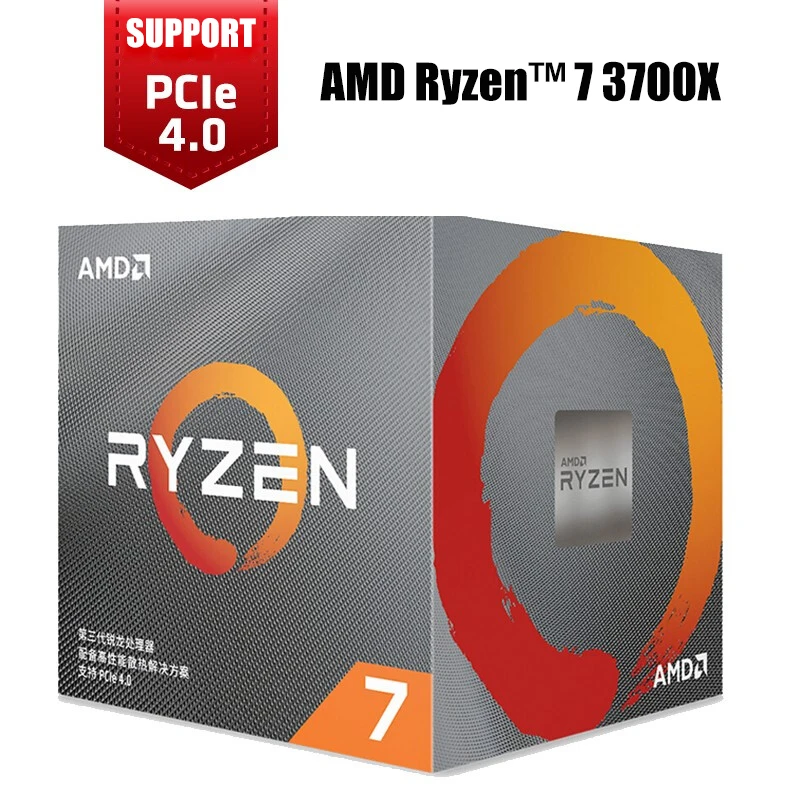 [해외] AMD RYZEN 7 3700X CPU R7 8 코어 3600MHZ 65 와트 2M 캐시 7NM 소켓 AM4 - AMD RYZEN 7 3700X