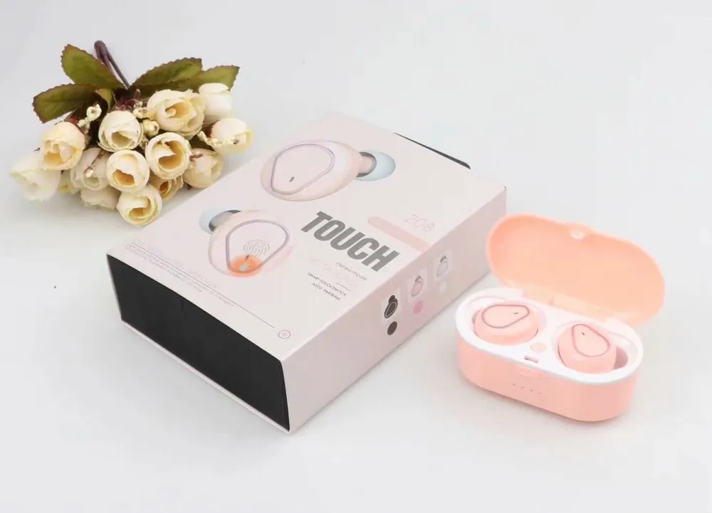 Macarone candy TWS 208 сенсорные Bluetooth 5,0 беспроводные наушники состояние батареи наушники с микрофоном для iPhone samsung huawei