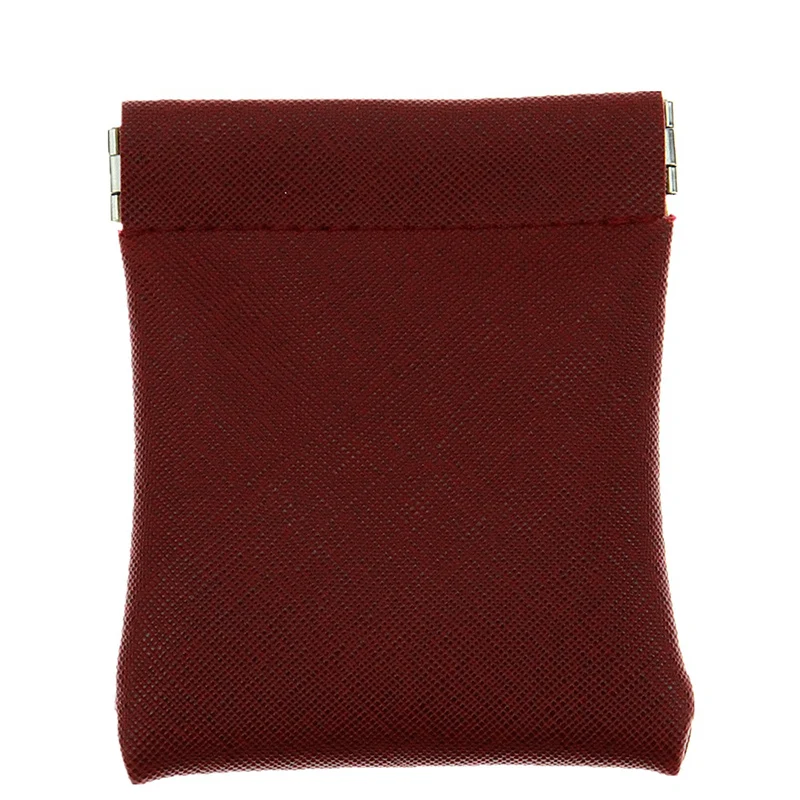 Красный Детский кошелек из искусственной кожи, кошелек для монет, новинка, Детские заклепки сплошного цвета для кошелька, кошельки для женщин, монеты для женщин, мужчин, маленький мини-короткий кошелек, сумка - Цвет: Красный