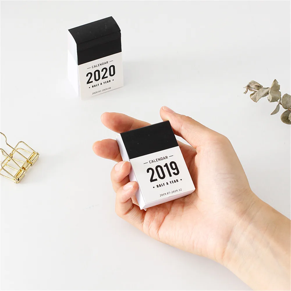 

Pocket Calendars 2019/2020 Cute Mini Half Year Calendars Periodic Planner Agenda Organizer Learning Schedule Kawaii Stationery