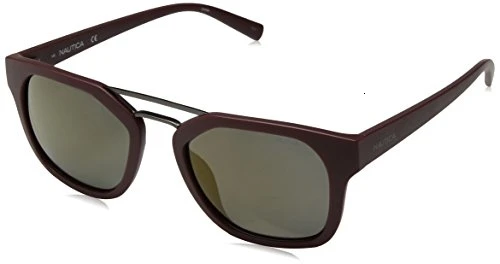 Подошва Nautica N3628Sp 602 55 Occhiali da, Rosso(Matte Oxblood), Uomo