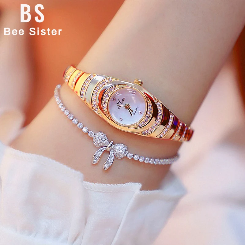 Women Watches Luxury Brand Dress Casual Quartz Small Dial Ladies Wrist Watches Rhinestone Rose Gold Watches for Women 2022