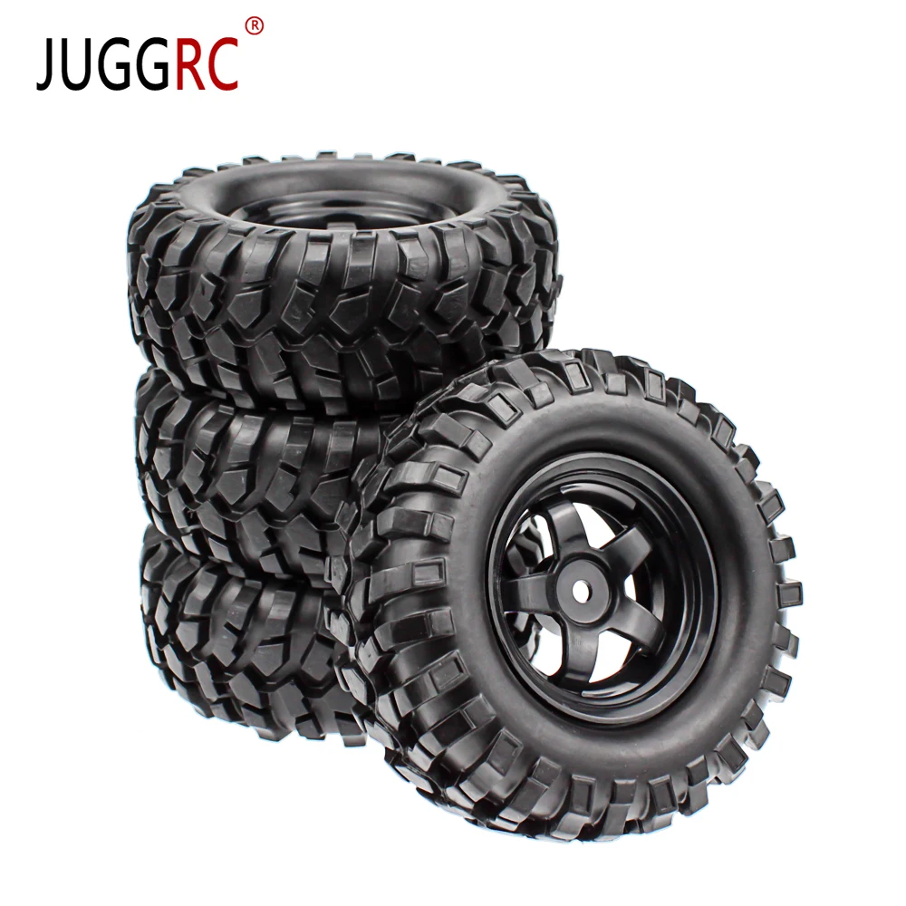 1/10 RC Rock Crawler 1 9 дюйма 96 мм резиновые шины и пластиковый обод для колеса Axial SCX10 Tamiya