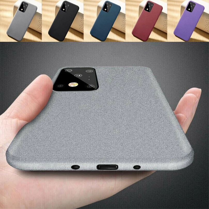 Lightweight Water-Resistant Phone Case For Samsung Galaxy A71 A70S A51 A50S Soft TPU Sandstone Matte Back Cover | Мобильные телефоны