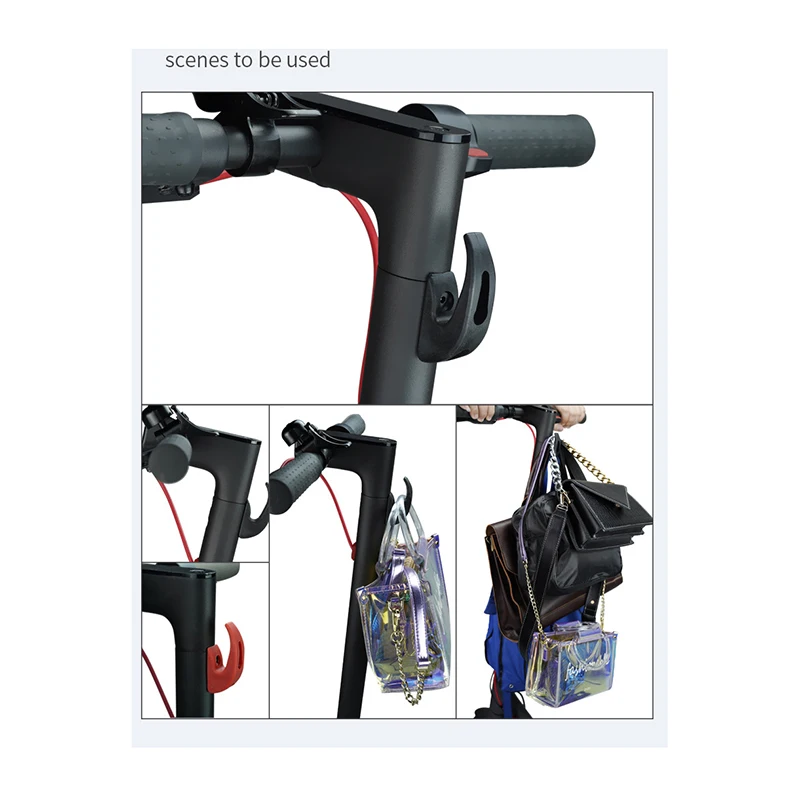 Аксессуары для электрического скутера, вешалка на передний крючок, универсальные детали для скейтборда, ручка-Крючок Для Xiaomi M365, аксессуары для скутера