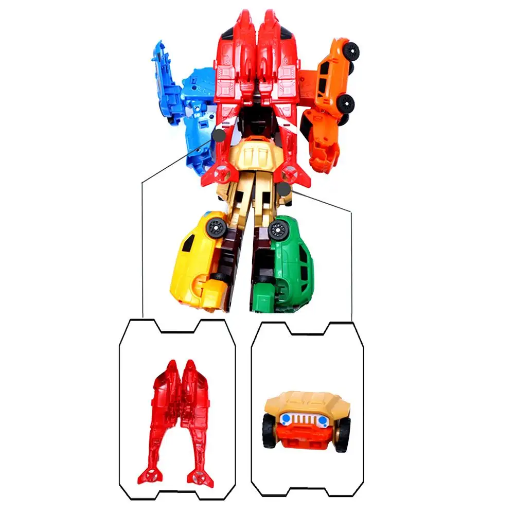 7 In 1 Transformation Robot Car Integration Robot Deformation Car Robot Model Toys Anime Robot Toy For Children Gift