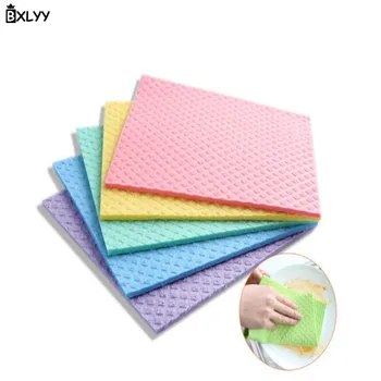 

BXLYY Kitchen Cleaning Rag Super Absorbent Dish Cloth Non-stick Oil Rag Kitchen Accessories Home Decoration Christmas Cooking.8z