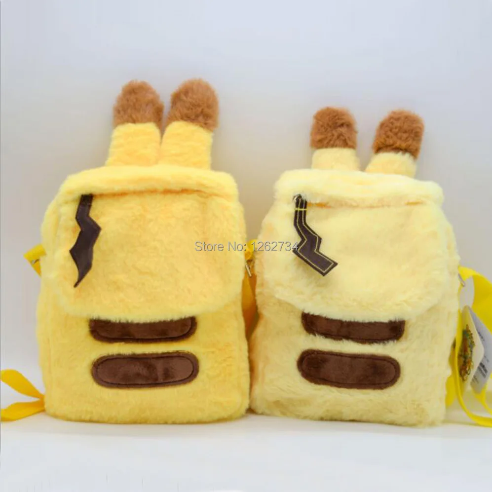 

Free Shipping EMS 72/Lot 2 Colors Pikachu Shoulder Bag 20CM Plush Soft doll Figure
