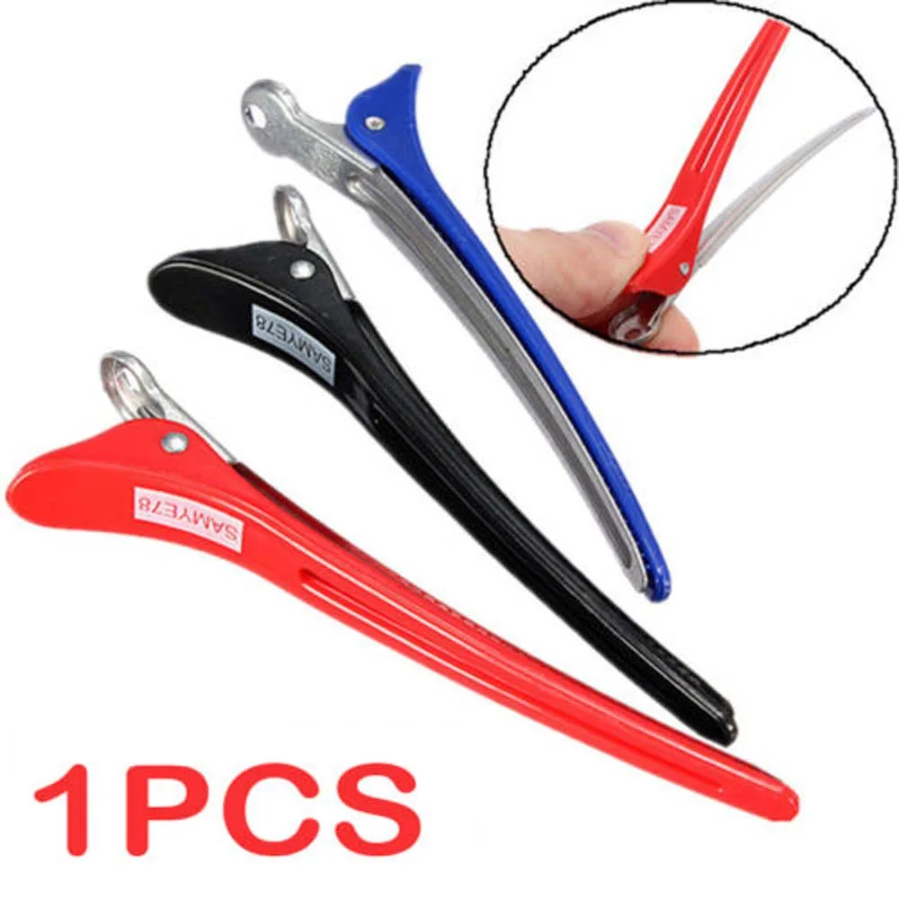

1pcs Hairdressing Aluminum Plastic Clips Clamps Salon Barber Section Hair Grip Clip Styling Tools Accessories Free Shipping