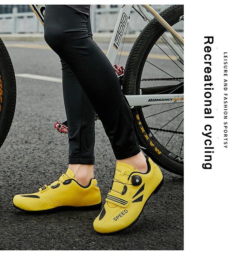 Road Cycling Shoes Sapatilha Ciclismo Bike Men Non-Locking Racing Breathable Ultralight Professional Bicycle Sneakers Women