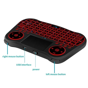 

MT08 keyboard Wireless MINI Keyboard USB Air Mouse backlit Touchpad For Smart TV K1AB