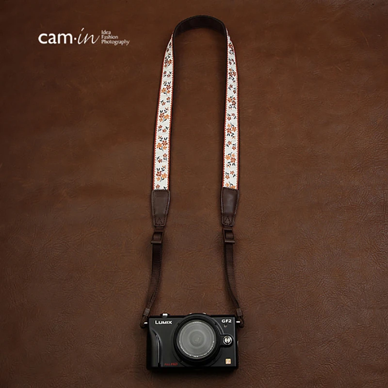 Digital Slr Câmera Strap para Senhoras Cam7547 Macio Estilo Bordado Algodão Tecido Ombro Pescoço Chinês - Image 4