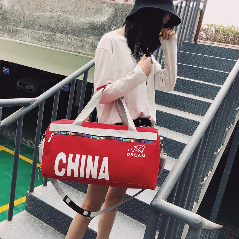 

2019 New Luggage Bag Handbag Shoulder Bag Fitness Bag Women's and Men's Basketball Bag Shoe Position Handbag