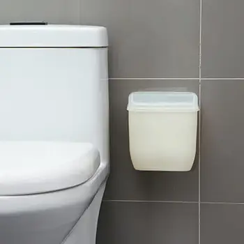 

18*16*7cm Wall-Mounted Rubbish Bin Hanging Trash Can Multifunctional Basket Waste Kitchen For Bathroom O7A6