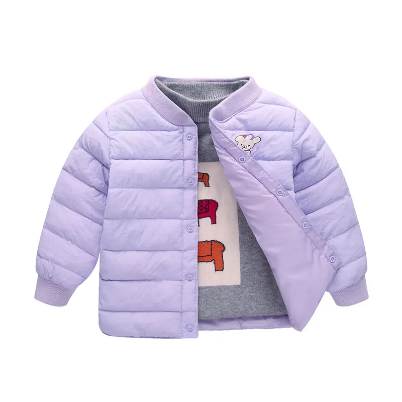 Baby and children's winter jacket children's thick coat children's warm clothes boys and girls lightweight children's jacket