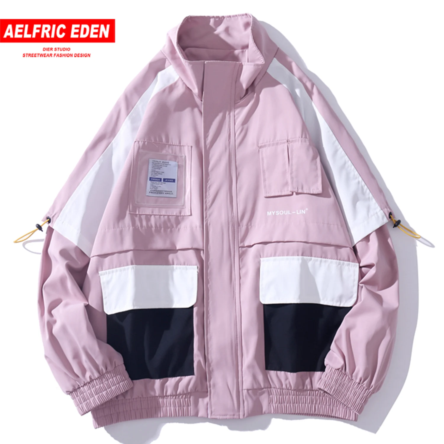 Aelfric Eden цветные часы Лоскутные карманные мужские куртки Harajuku повседневные