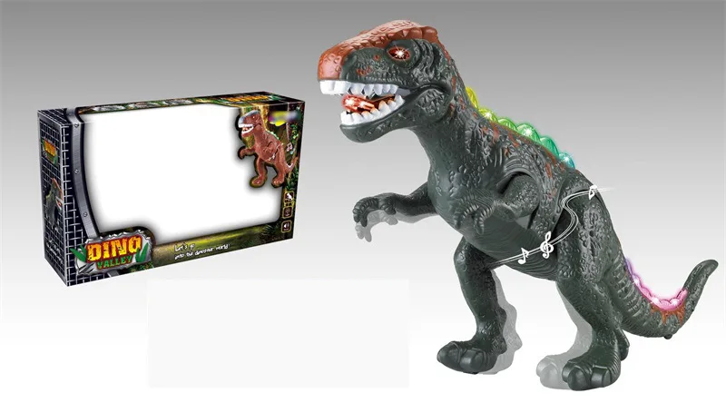 

CHILDREN'S Toy Electric Dinosaur Will Walk Shining Sound Making Projection T-Rex Simulated Animal Dinosaur Model Stall
