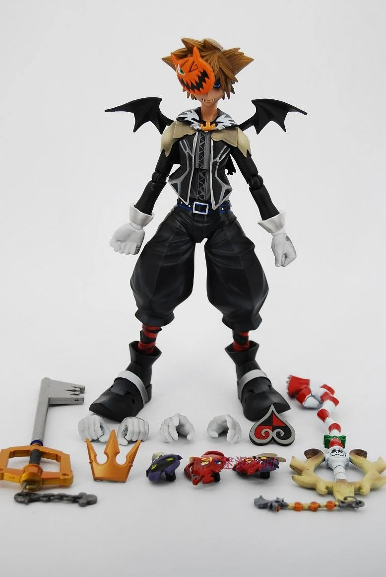 Один ПК квадратный Fenix Play Arts Kingdom Hearts 2 Riku& SORA фигурки без коробки