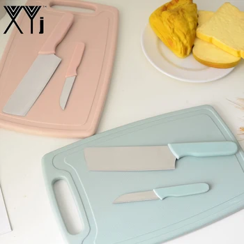 

Antibacterial Chopping Board Set Kitchen Chopping Blocks With Knifes PP Cutting Board Non-slip Cutting Board Kitchen Accessories