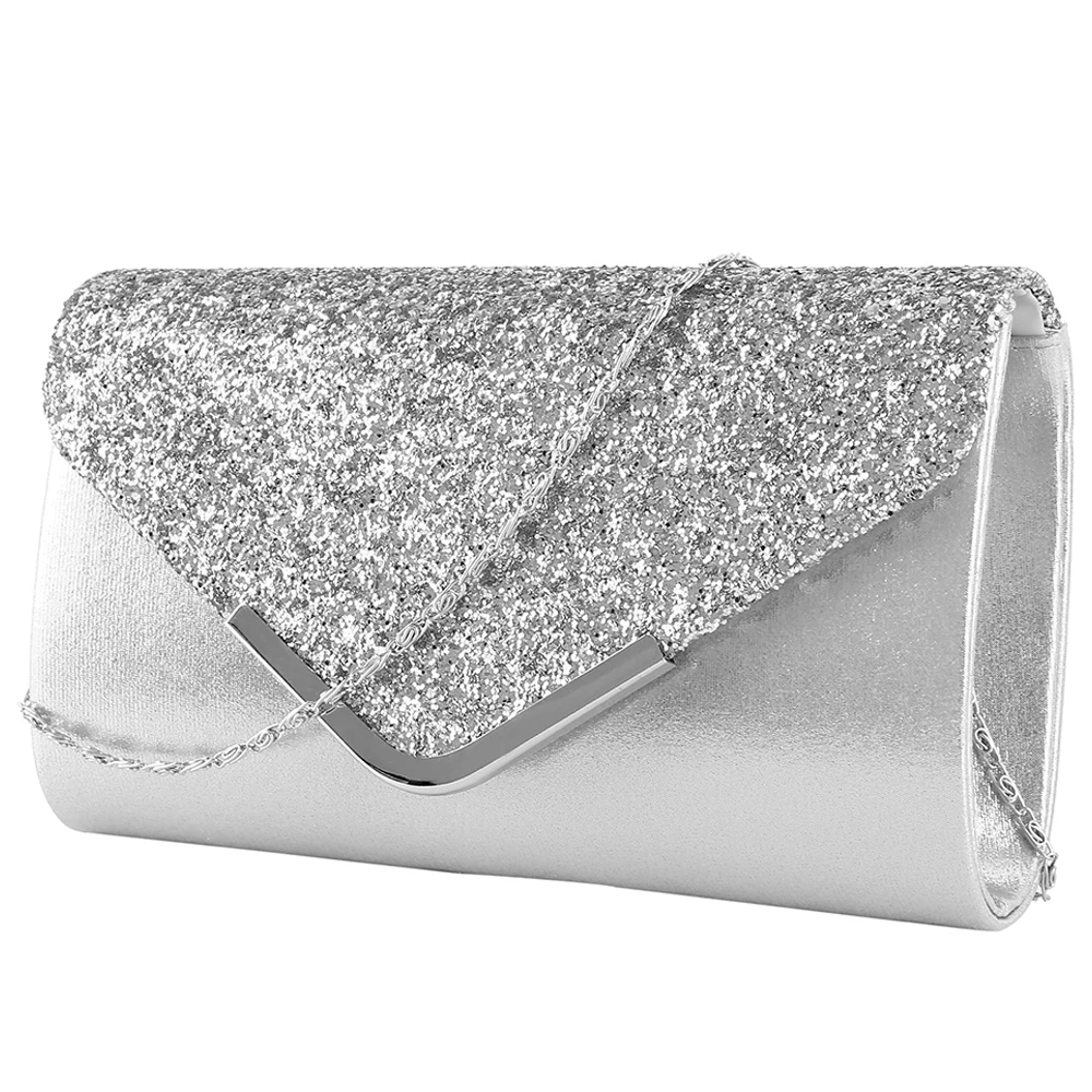 Роскошные сумки для женщин женский клатч Кошелек вечерние сумки конверт Свадебные Everning сумки bolsa feminina - Цвет: A-silver