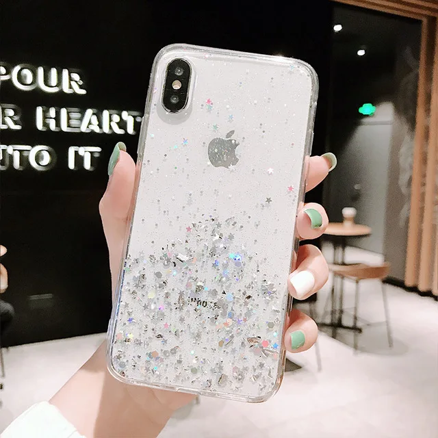 Чехол для huawei P30 Lite Pro Shining Silver foil Star чехол для huawei P 30 Lite Pro 30pro 30lite Light P30Pro силиконовый чехол из ТПУ - Цвет: White