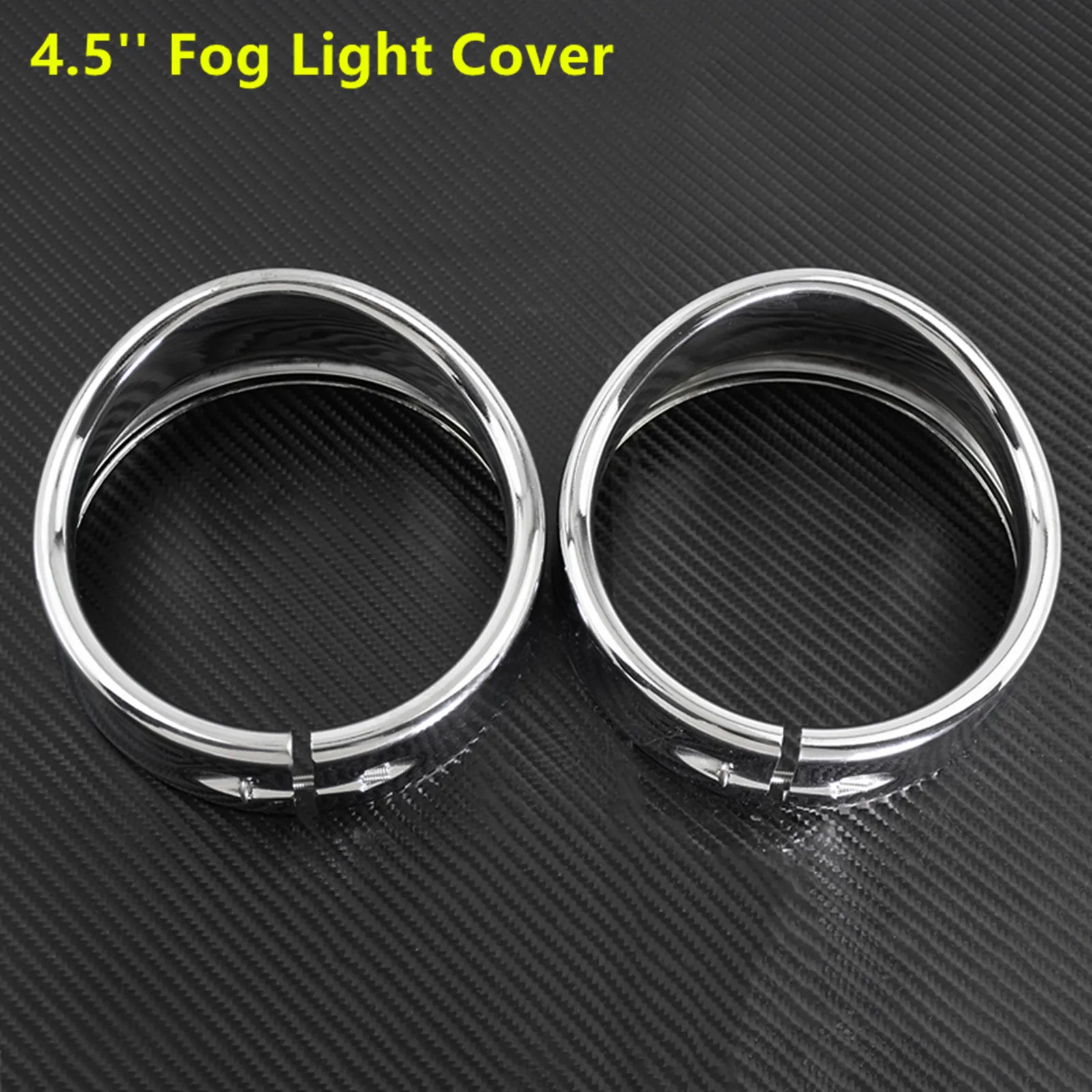 Motorcycle Chrome 7\'\'Headlight Trim Ring+4.5\'\' Fog Light Cover +Visor Style Turn Signal Trim Ring For Harley Softail FLH Touring
