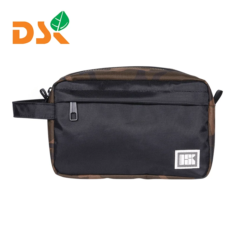 

Multifunction Waterproof Oxford Men Purse Handbag Outdoor Travel Cosmetic Storage Bags Portable Charger Data Cable USB Bag