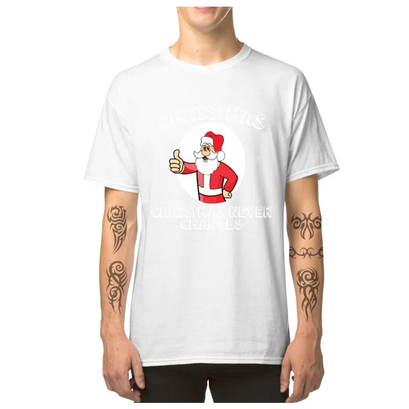  Printed On Tops & Tees 2018 Fashion Short Sleeve Men Top T-shirts TpicOriginaltitle Birthday Summer Fall T Shirts O Neck Christmas_Never_Changes_5366 white