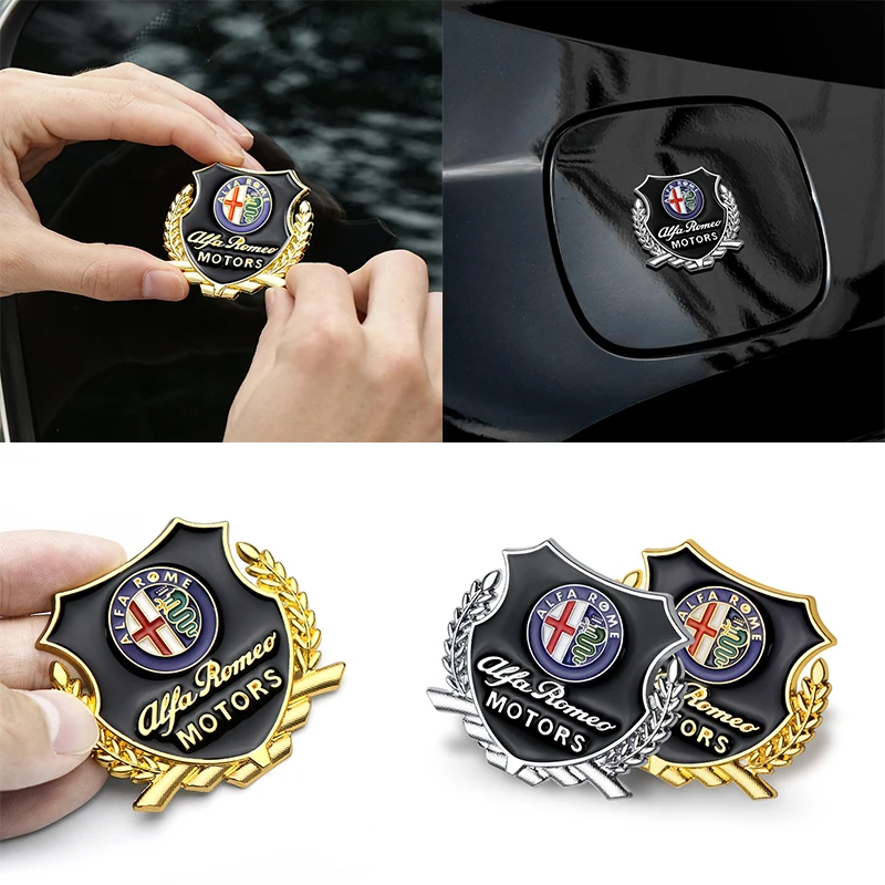 Для Alfa Romeo 147 159 Giulietta Giulia Mito Stelvio автомобиль Brera Spider GT 2 шт. автостайлинг 3D