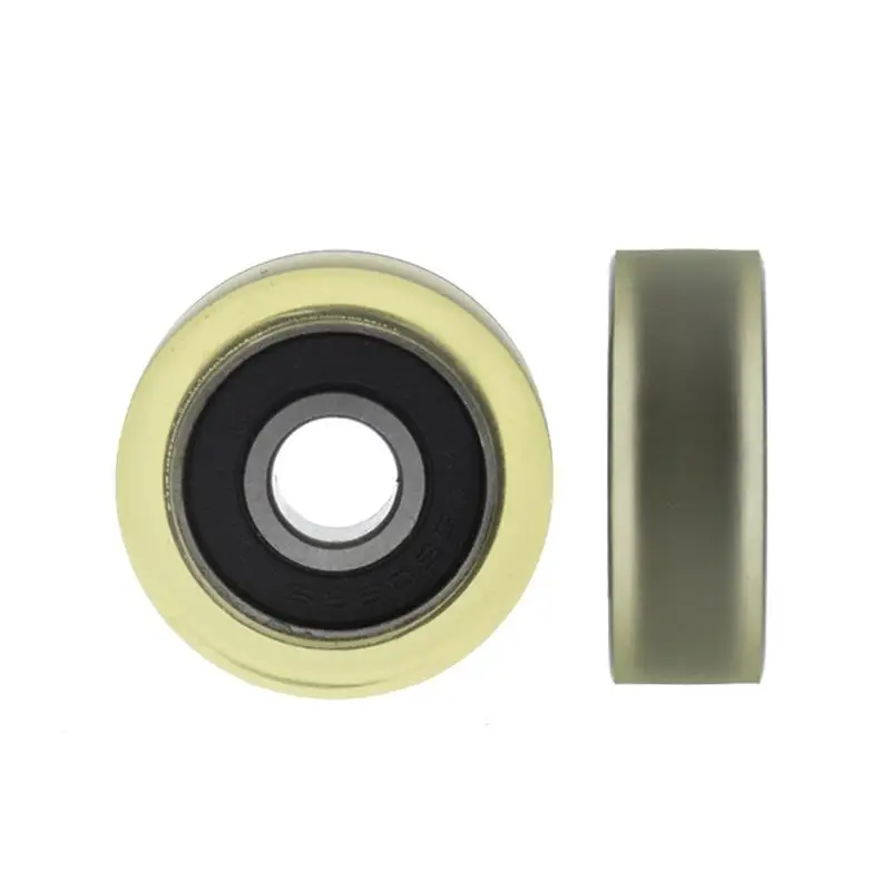 10pcs/50pcs 플라스틱 코팅 베어링 8*28*10mm PU 608 608RS 롤러 가이드 휠 풀리 8x28x10mm