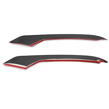 

Carbon Fiber Fog Light Canard Strip Trim Fit for Ford Mustang Gt S550 2015-2017
