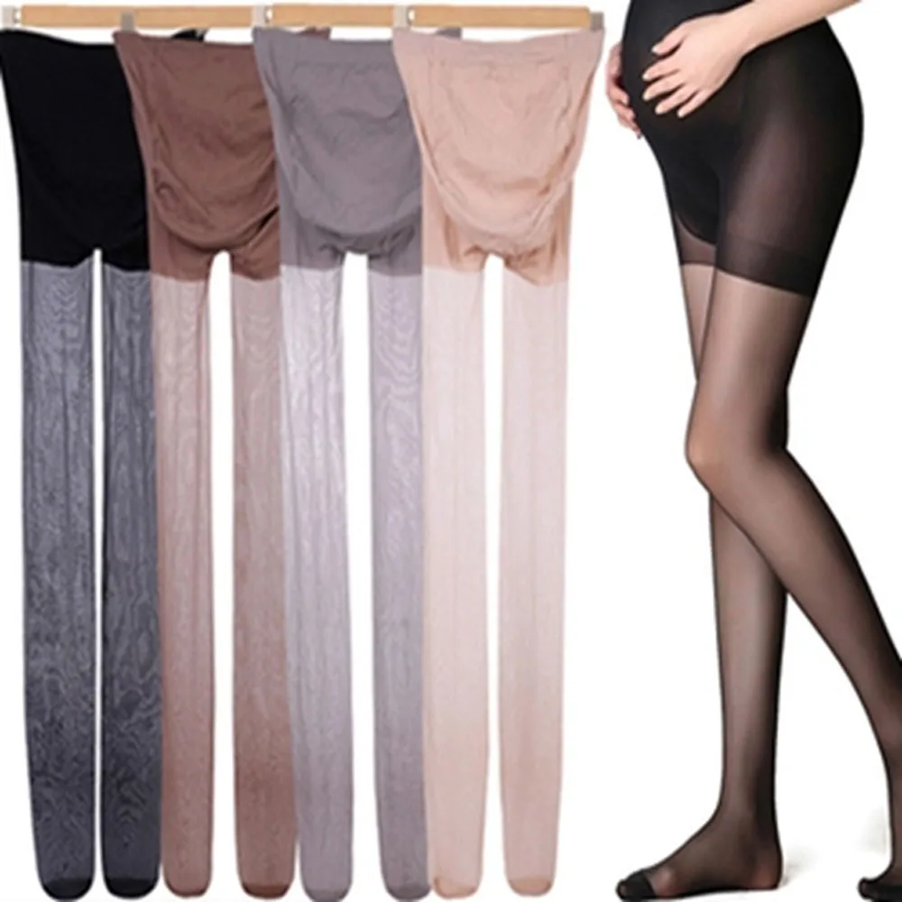 Stockings Pantyhose Pregnancy-Clothes Maternity-Leggings Silk Adjustable 1pc