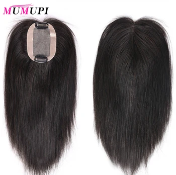

MUMUPI Straight Synthetic hair Natural Fluffy Block Invisible Replacement 3DForehead Air Bangs Frontal Closure Hair Extension