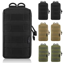 2 шт. тактический Molle EDC Универсальный чехол сумка 600D нейлон Компактный Открытый охотничий поясной пакет военный страйкбол игра аксессуар сумка