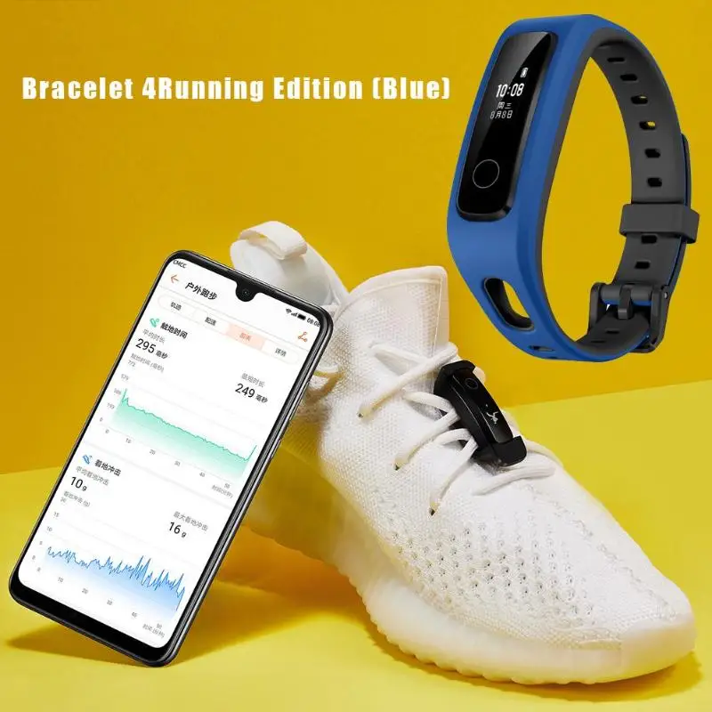 Huawei Honor Band 4 бегущий умный Браслет 50 м Водонепроницаемый фитнес-трекер с сенсорным экраном вызов сообщения для сна, наручный с дисплеем