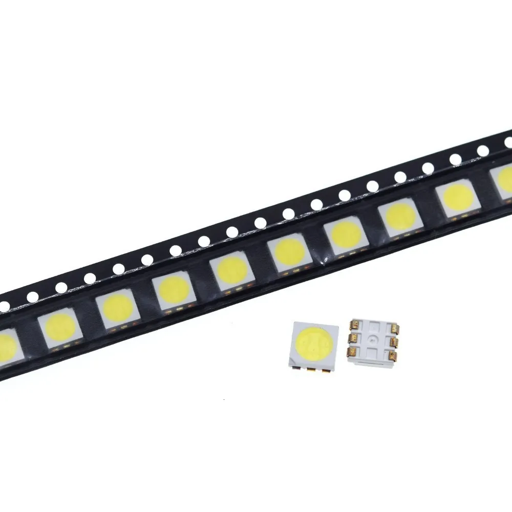 100pcs 5050 Led White Leds High-brightness Diodo Azul Luz 6500k Smd Light-emitting Diodes Smd 5050 White Light Diodo 18lm