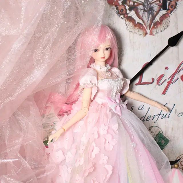 1/4 BJD Blyth кукла розовые волосы механическое соединение тела с макияжем, включая кожу головы, глаза, одежду reborn девушки ледяной