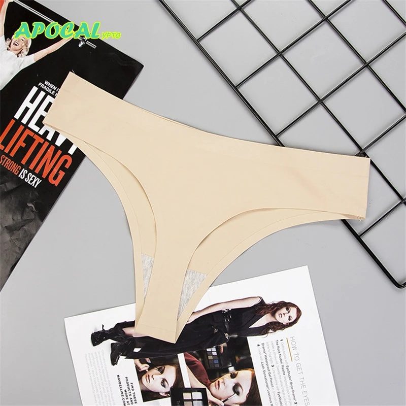 APOCAL Ice Silk сексуальные трусики g string бесшовные трусики, женское нижнее белье женские трусики с высокой талией нижнее белье