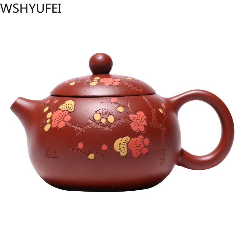 Чайник Yixing из фиолетовой глины чайный сервиз xi shi 188 фильтр с отверстиями для