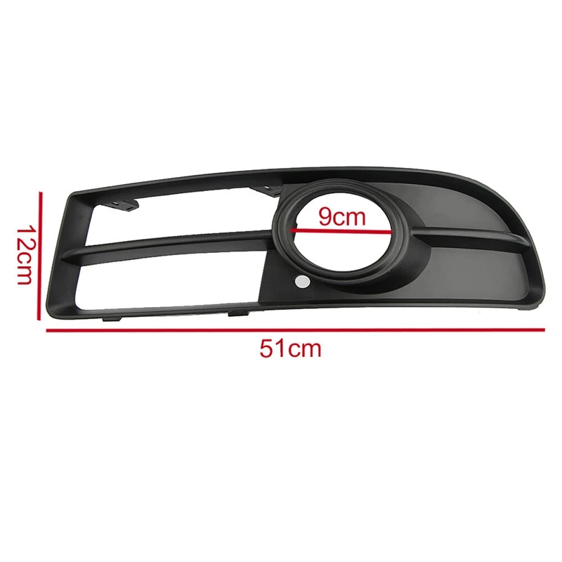 2Pcs Car Front Bumper Under Grille Fog Light Stand For A4 B7 05-08