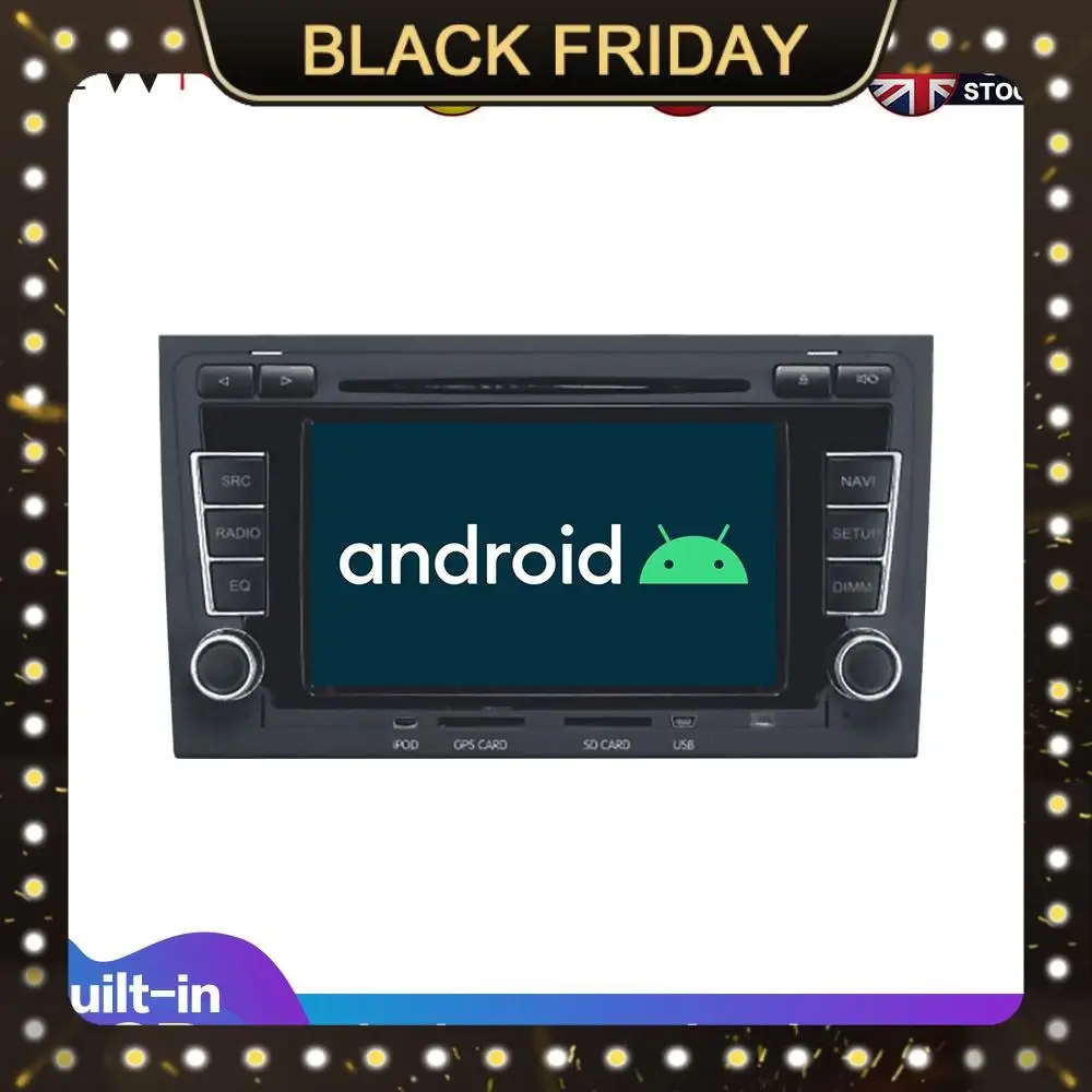 

For Audi A4 S4 RS4 2003-2013 Android 10 4G+64GB PX6 Car DVD Multimedia Player GPS Radio Car Player GPS Navi Headunit DSP 2 DIN