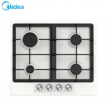 

Midea Built-in Hobs MG606W Major Home Appliances Kitchen Household Appliance White Intense Fire Mechanical Bulit-in Gas Hobs Four-cooker