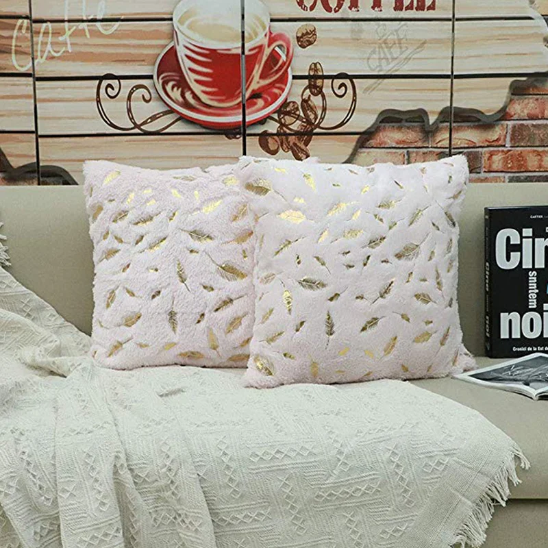 

Soft Plush Cushion Cover Decorative Pillows Cover Fur Home Deco rPillow Case Decorative Room Seat Sofa Bed Decoration Pillowcase
