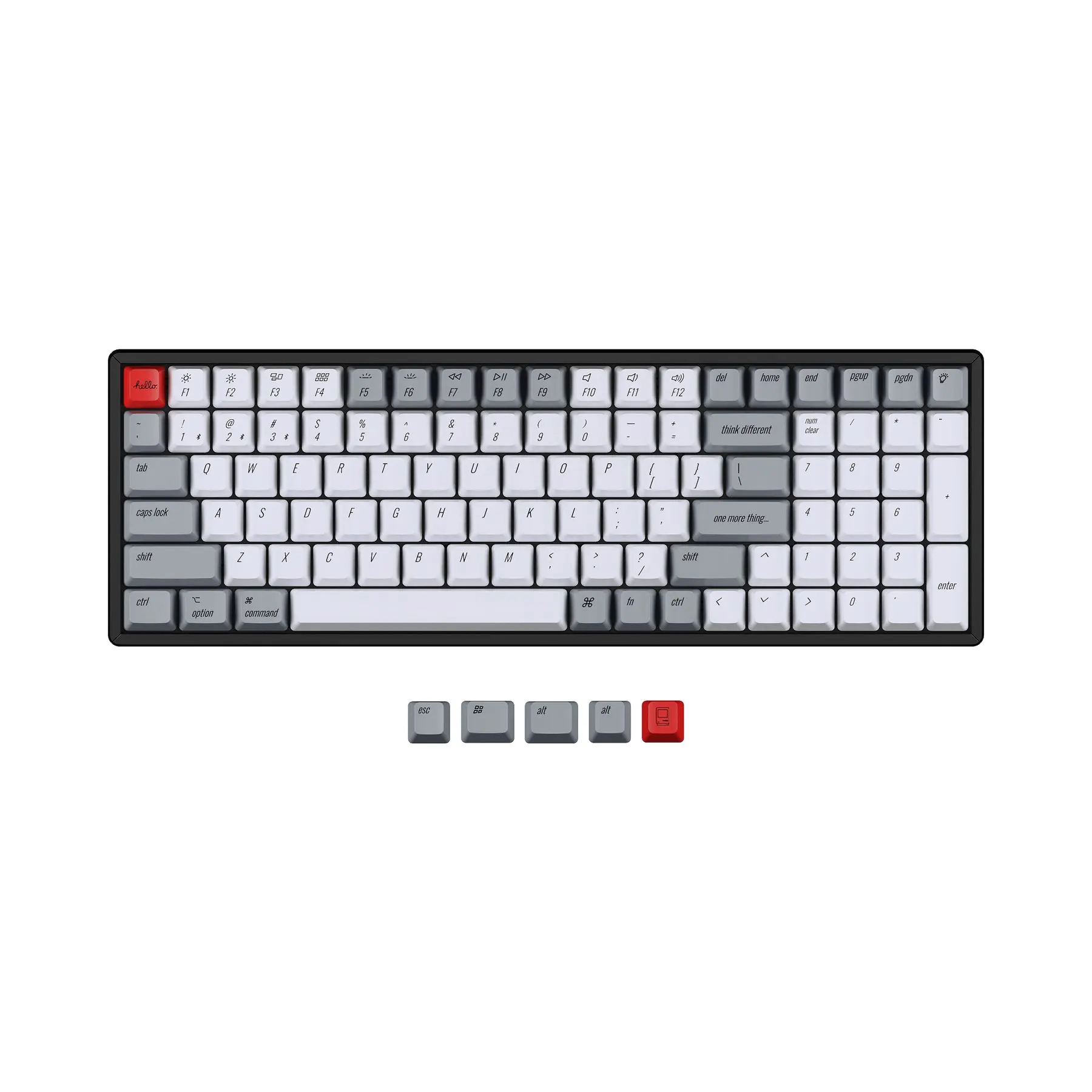 Keychron OEM Profile PBT Retro Keycap Set for K4 Wireless Mechanical