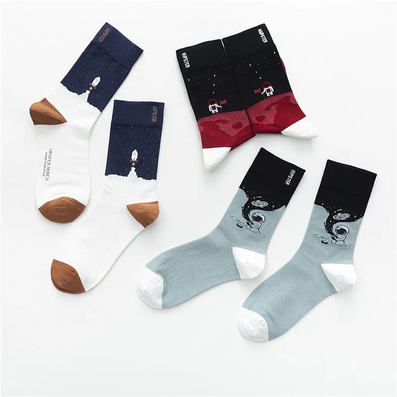 KingDeng Женщина Мужчина Носки Теплые Зимние Лодыжки Harajuku Унисекс Нечеткие Эстетичные Сумасшедшие 3D Cool Art Носок Корейский Стиль Женщины Calcetines