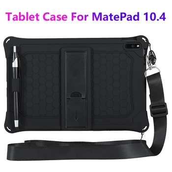 

for Huawei MatePad 10.4 Case Silicone Case Protective Case Anti-Drop Tablet Case Tablet Stand with Strap and Pen