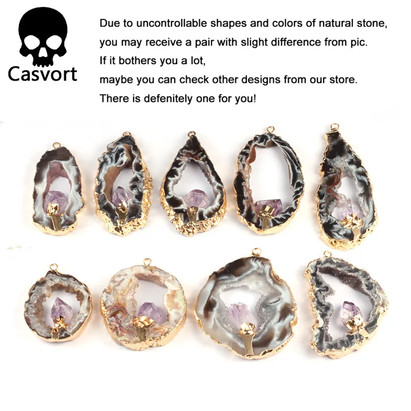 Casvort 2 шт. Необычные ранцы для ушей тоннели из нержавеющей стали золотые ушные