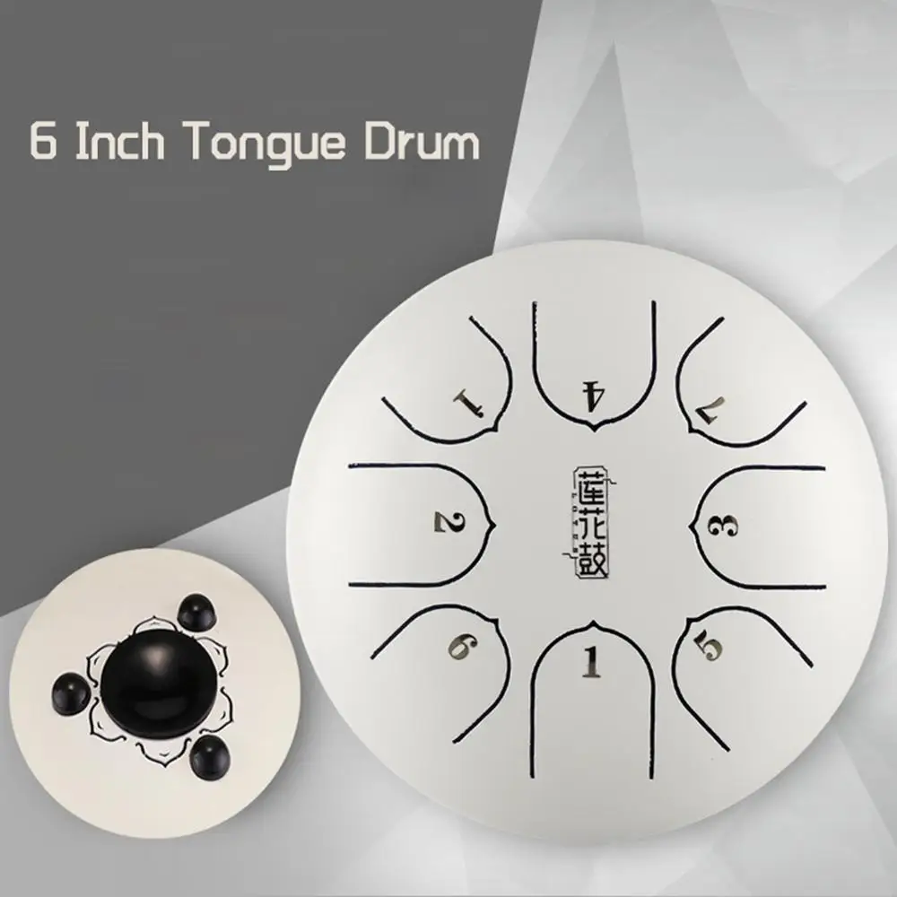 6 дюймов Сталь Титан язык барабан 8 Мелодия G ключ ручной сковорода бак барабанные палочки сумка для переноски